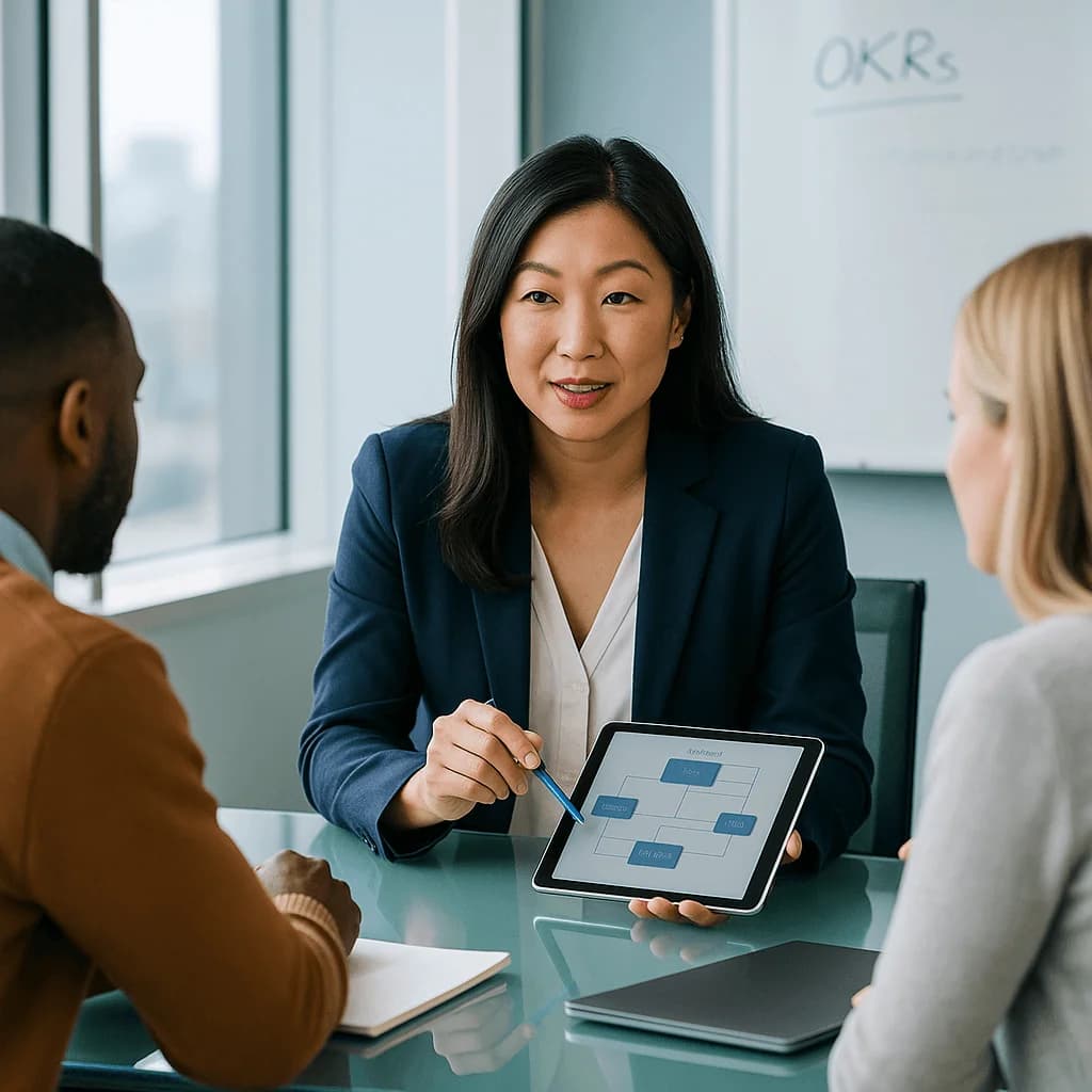 Executive making a strategic decision